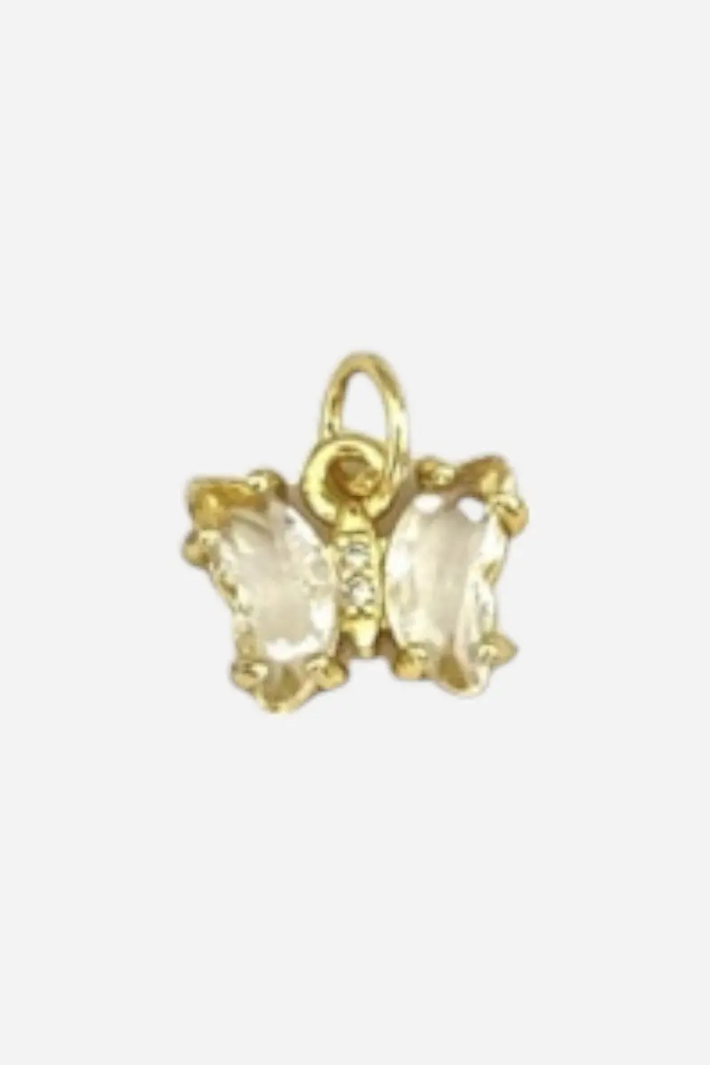 Farrah B Butterfly Charm In Clear 1