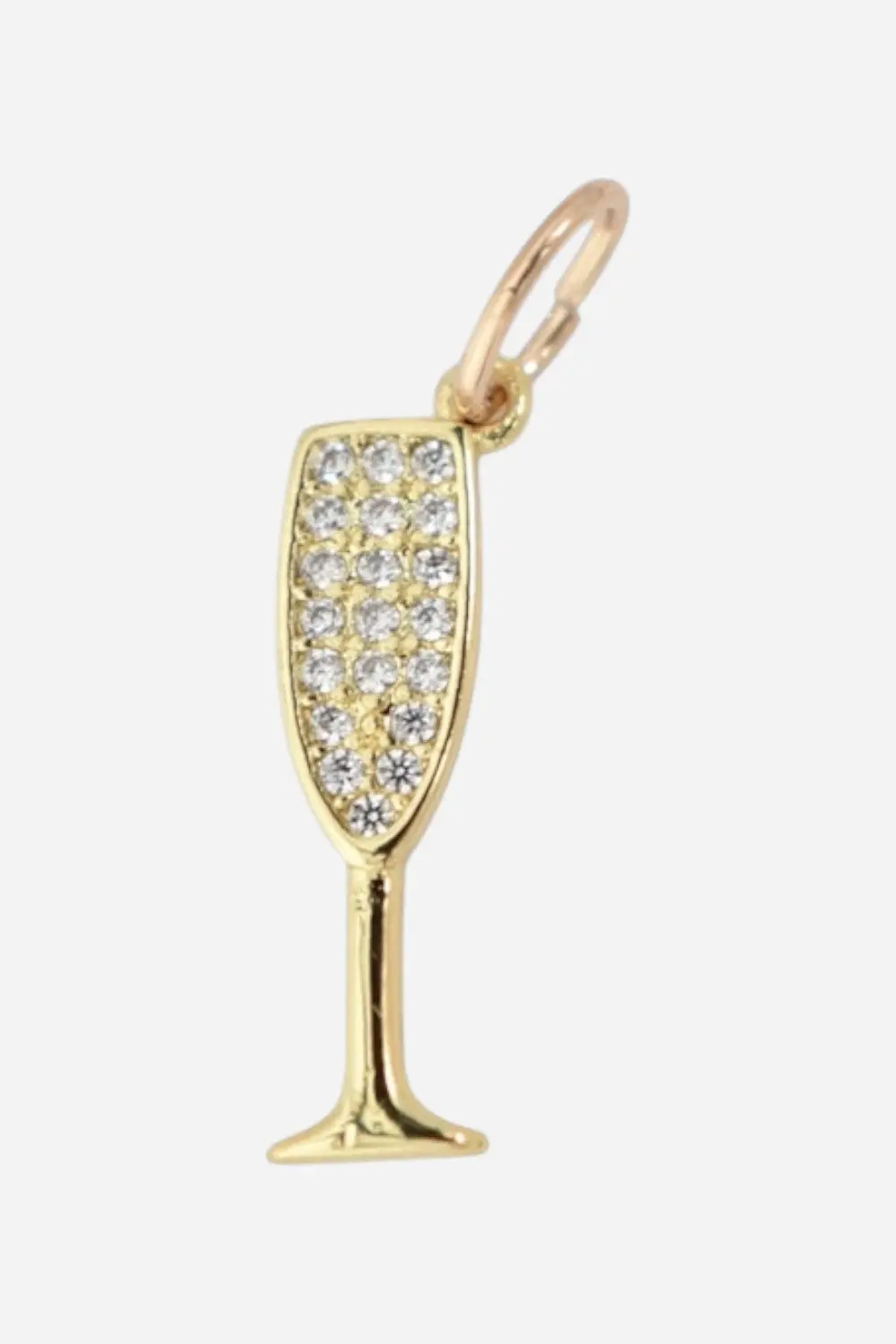 Farrah B Champagne Glass Charm 1