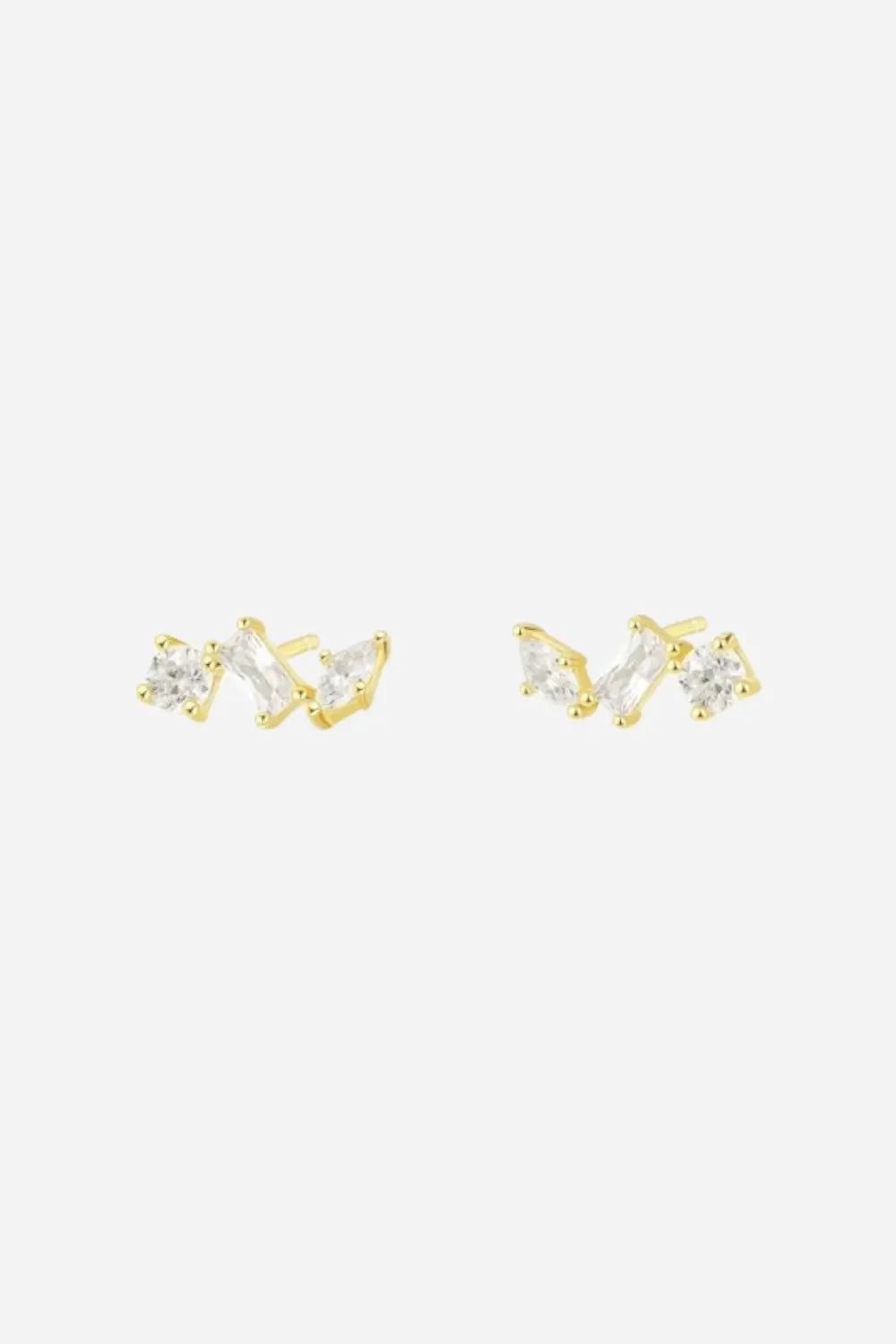 Farrah B Clear As Day Stud Earrings 1
