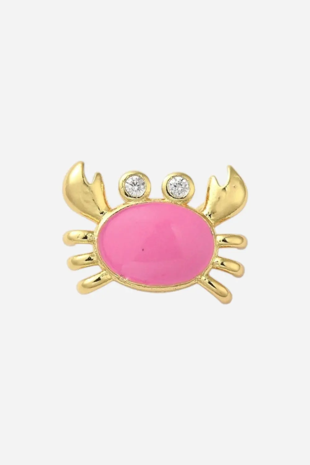 Farrah B Crab Charm - Pink 1