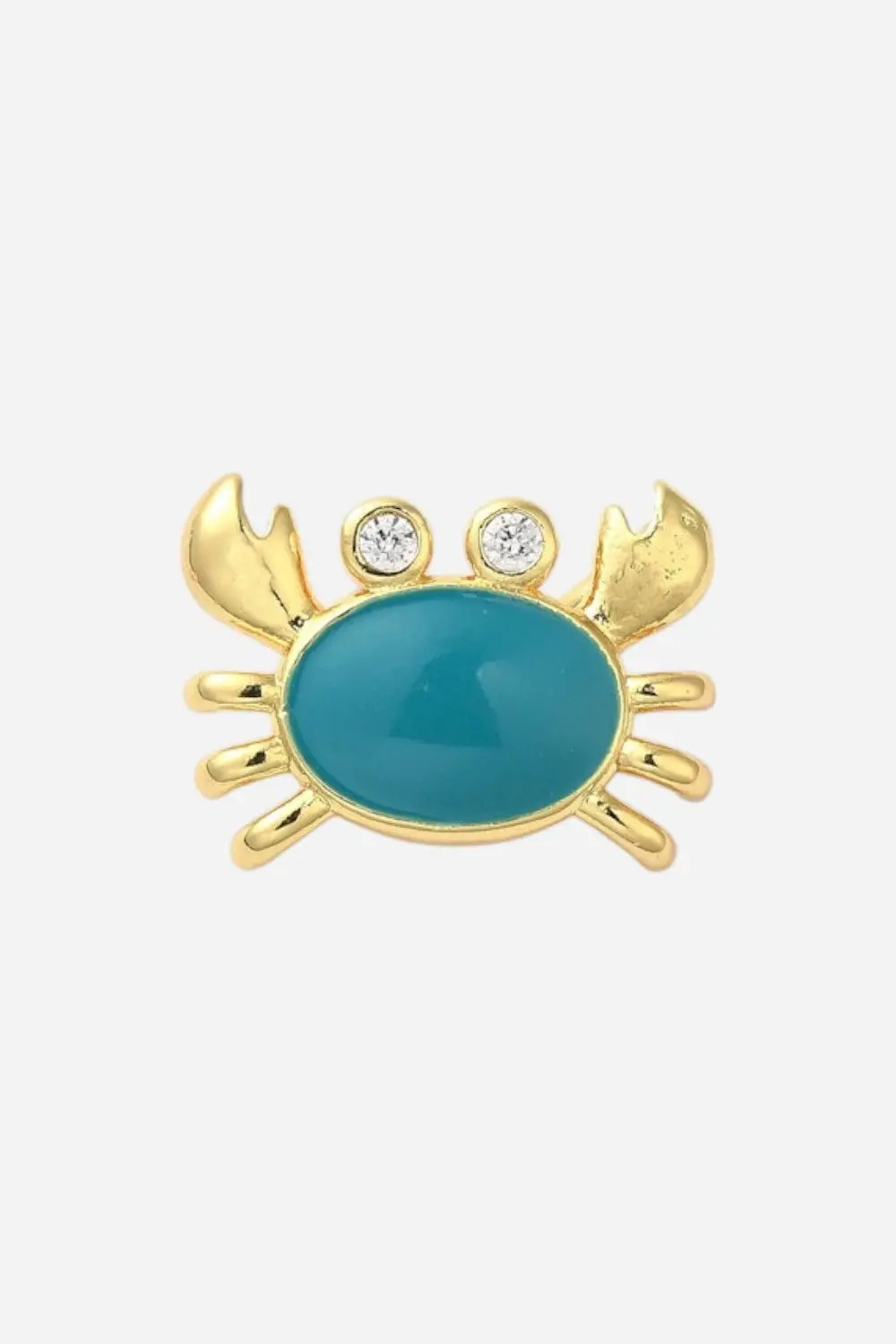 Farrah B Crab Charm - Turquoise 1