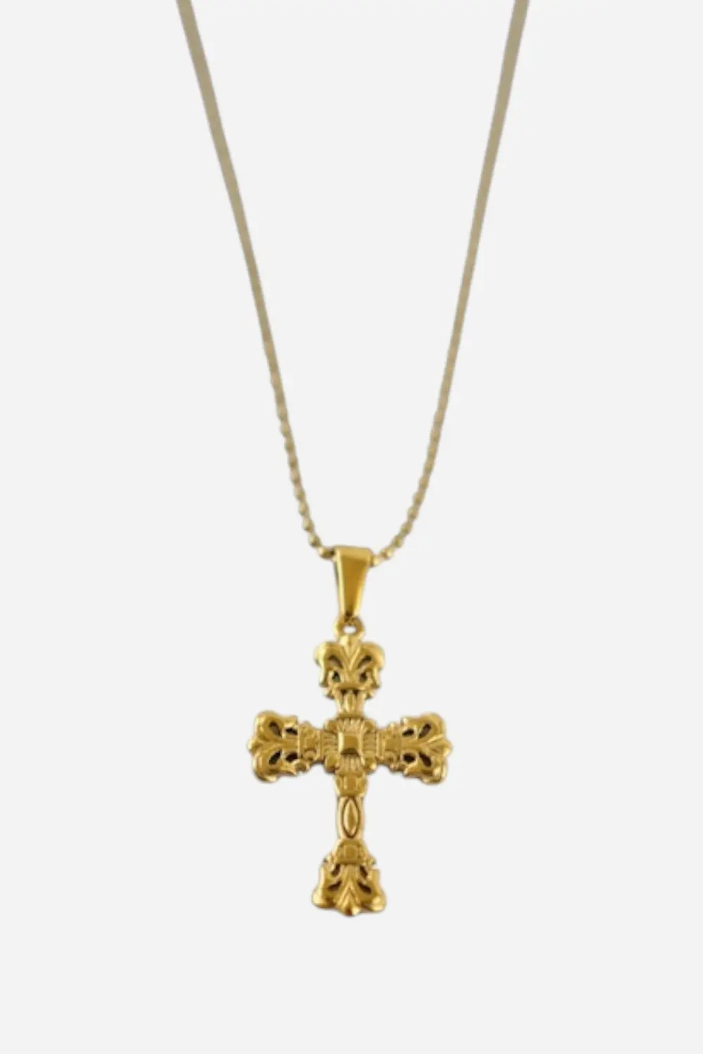 Farrah B Cross My Heart Necklace In Gold 1