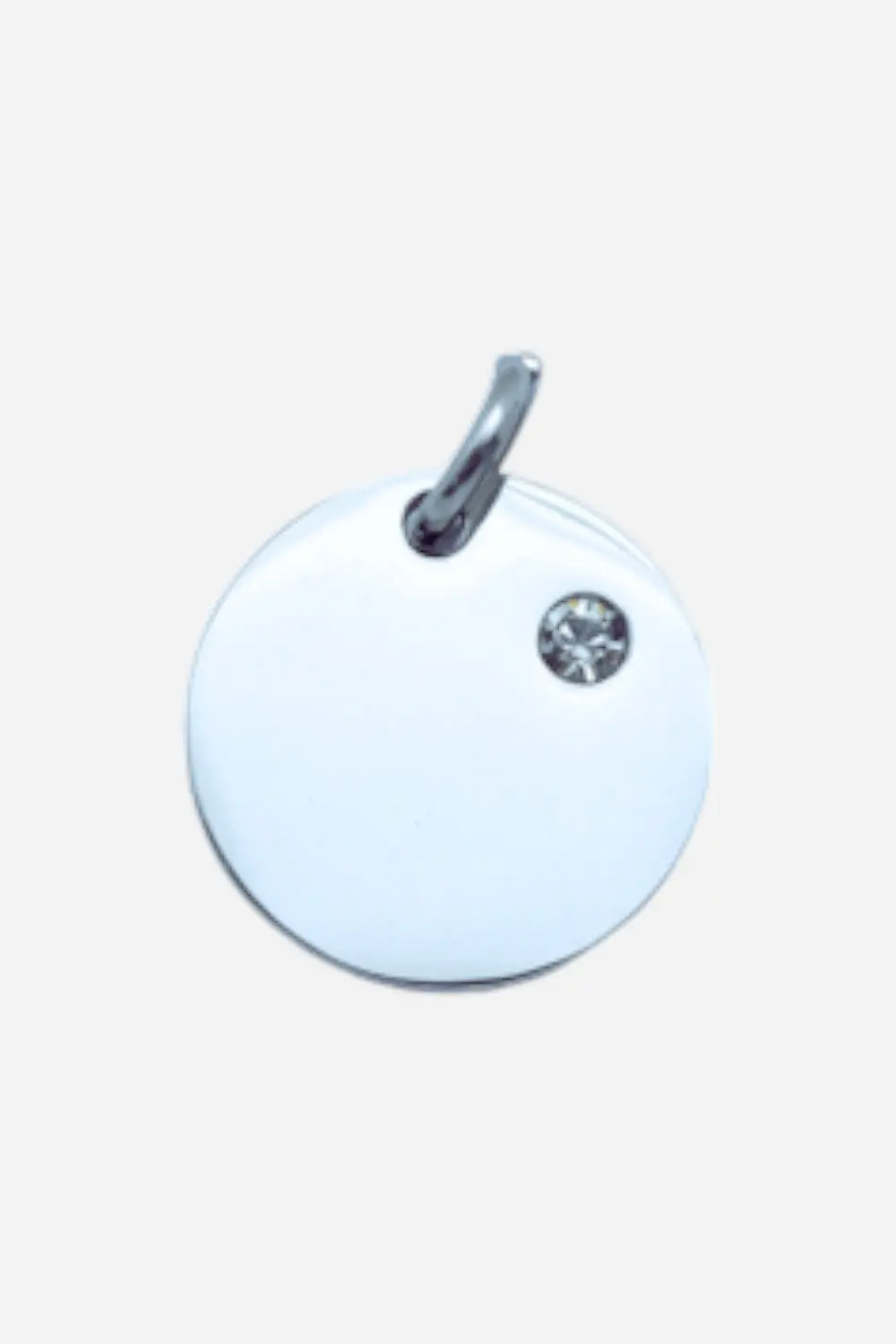 Farrah B Disc Coin Charm - Silver 1