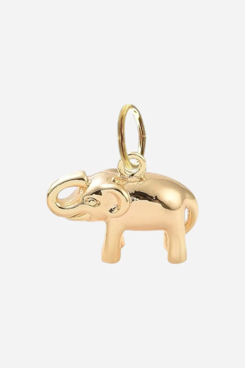 Farrah B Elephant Charm In Gold 1