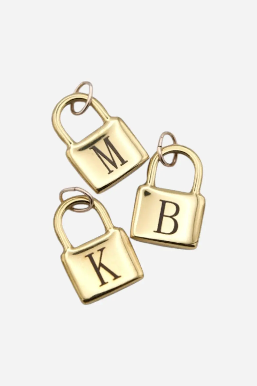 Farrah B English Letter Lock Charm 1