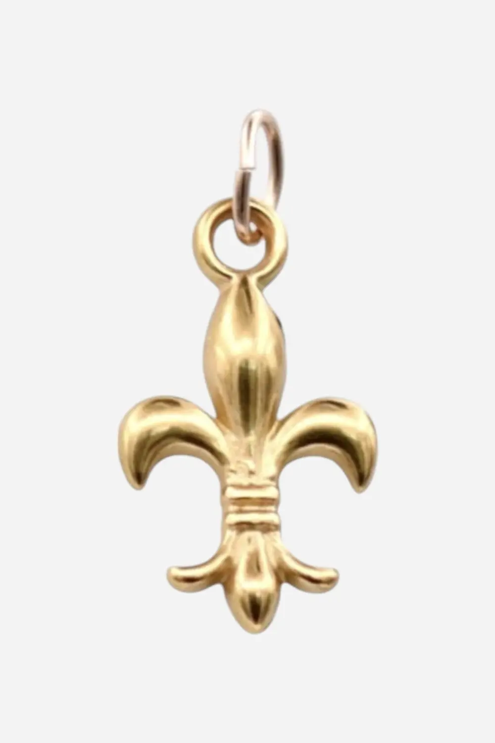 Farrah B Fleur De Lis Charm In Gold 1