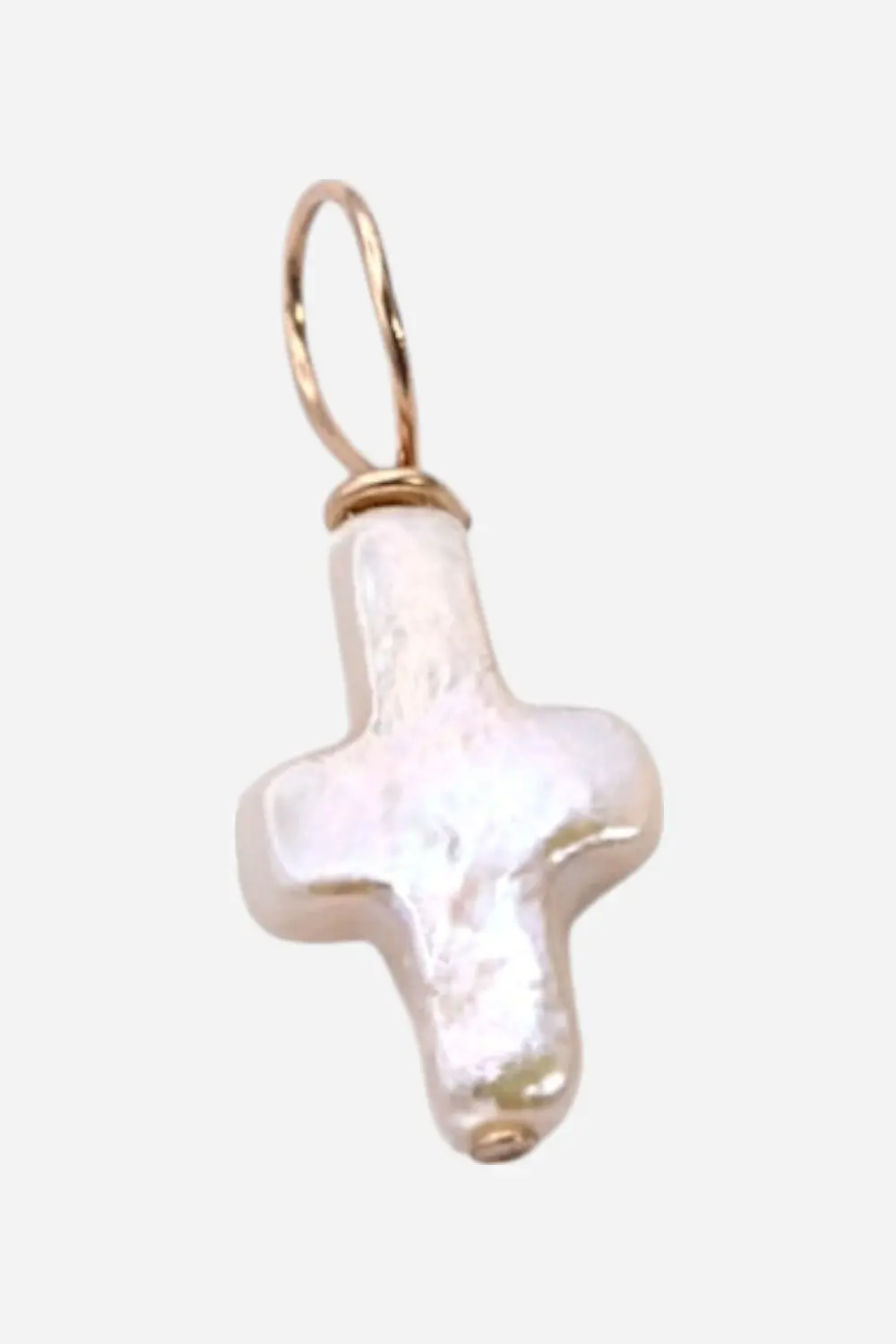 Farrah B Freshwater Pearl Cross Charm 1