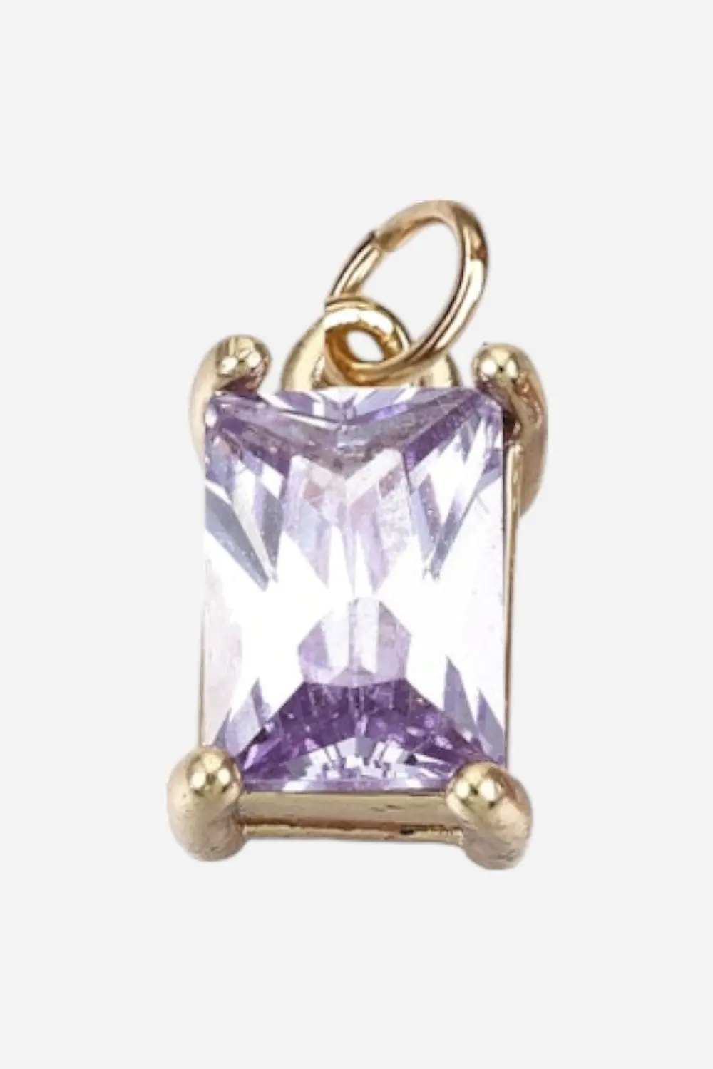 Farrah B Gem Charm - Light Purple 1