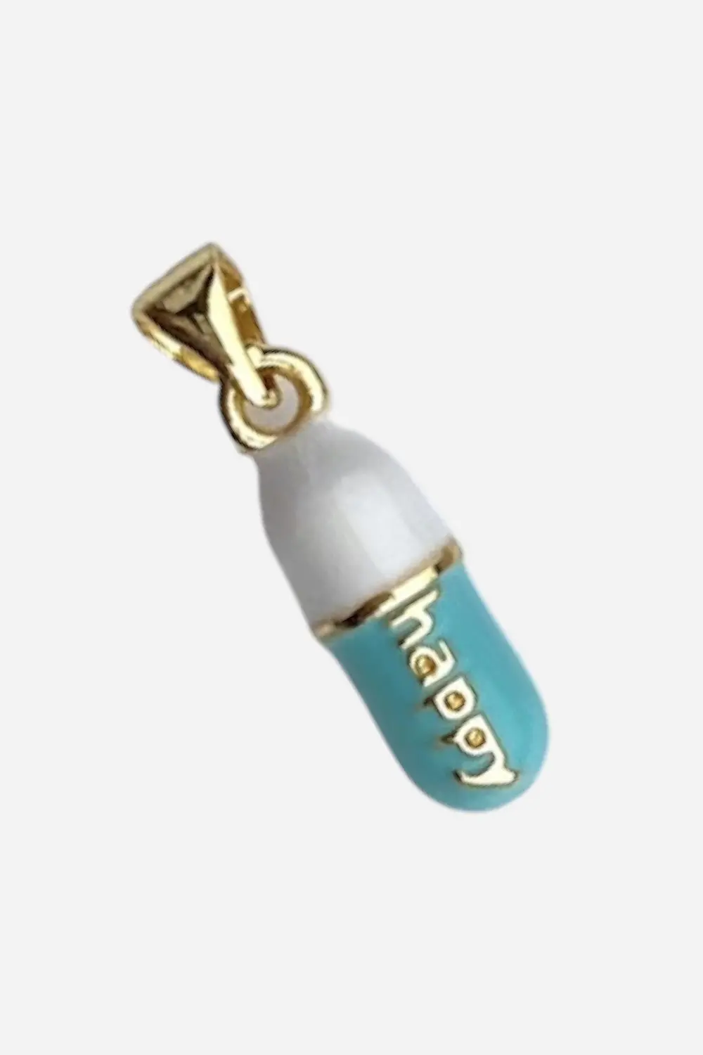 Farrah B Happy Pill Charm - Turquoise 1