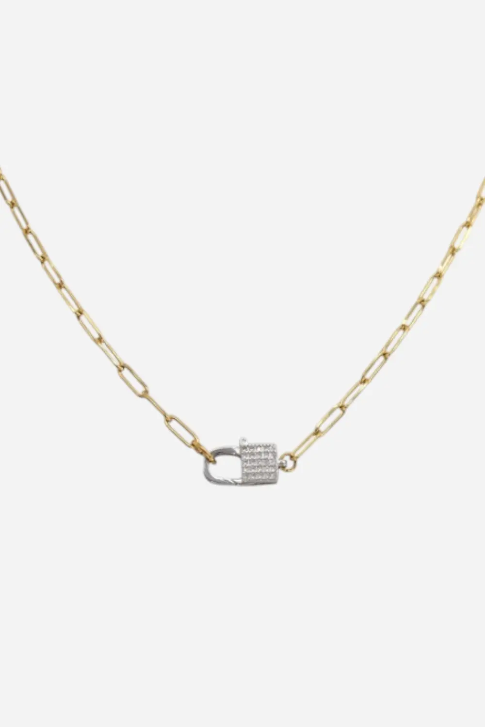 Farrah B Hook Up Necklace - Mixed Metal 1