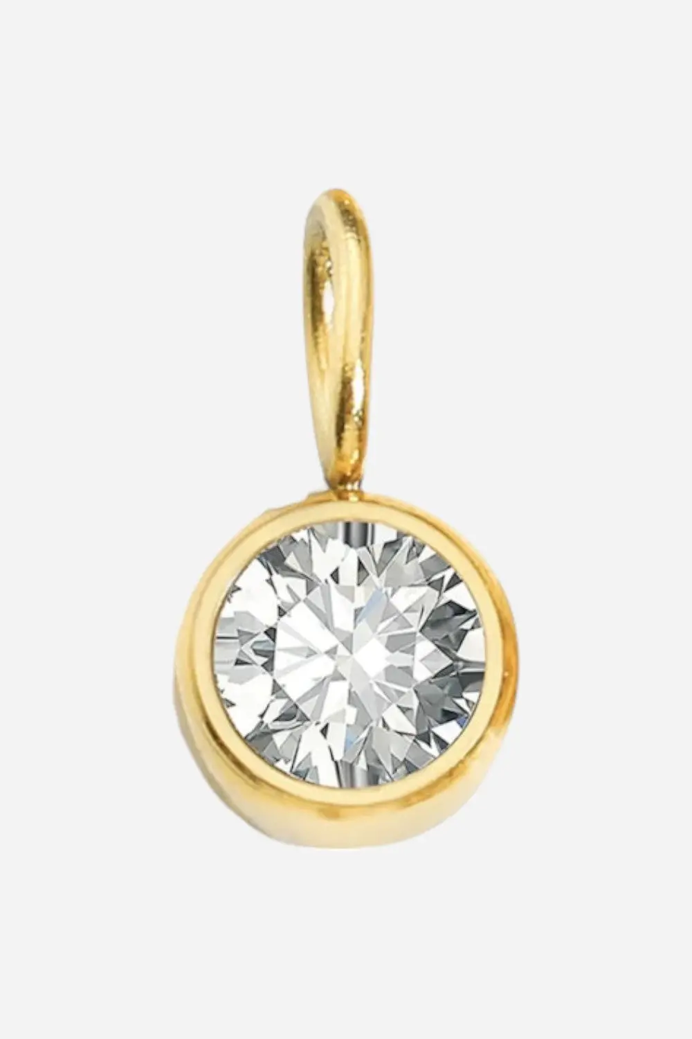 Farrah B Large Gemstone Charm - Clear 1
