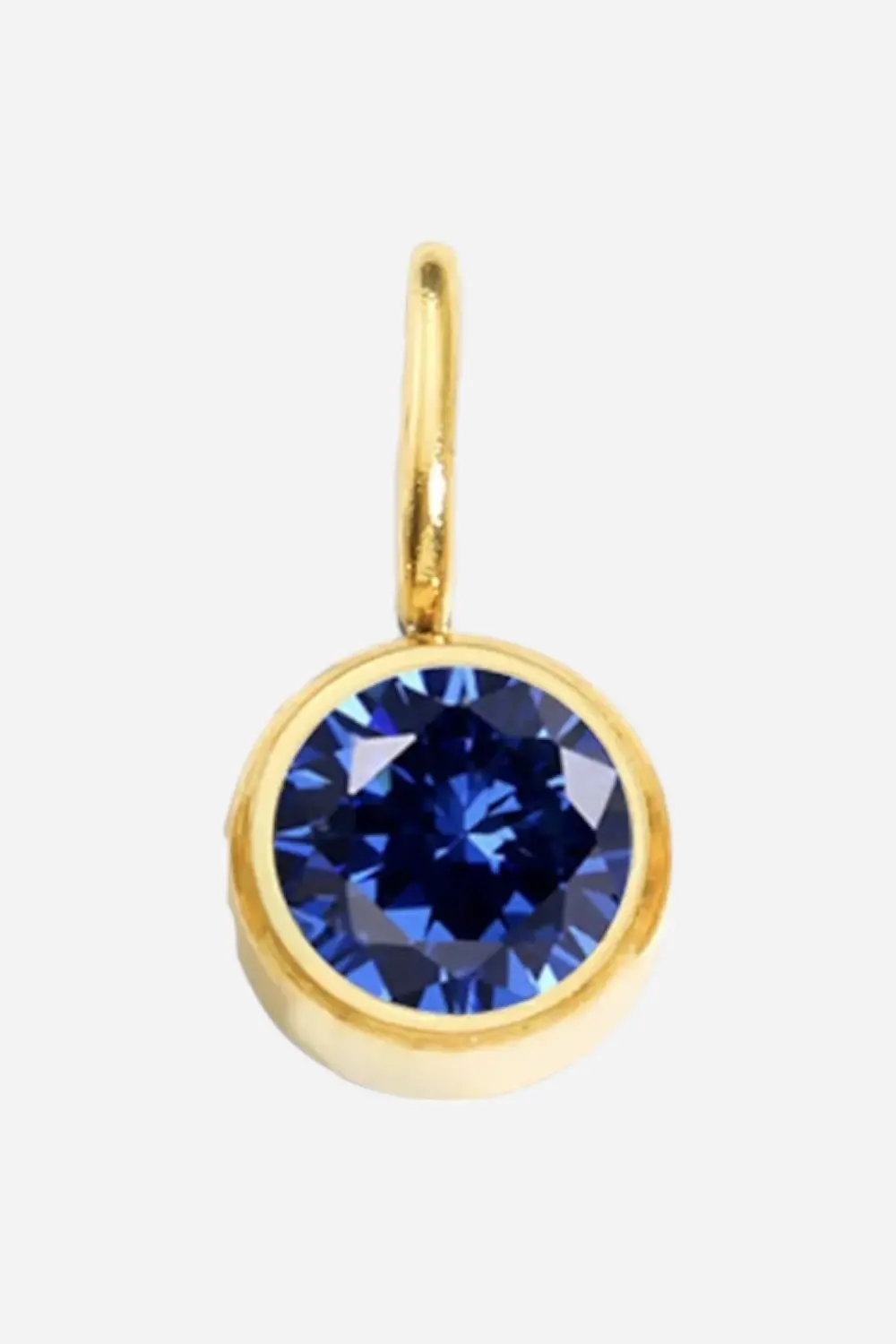 Farrah B Large Gemstone Charm - Dark Blue 1