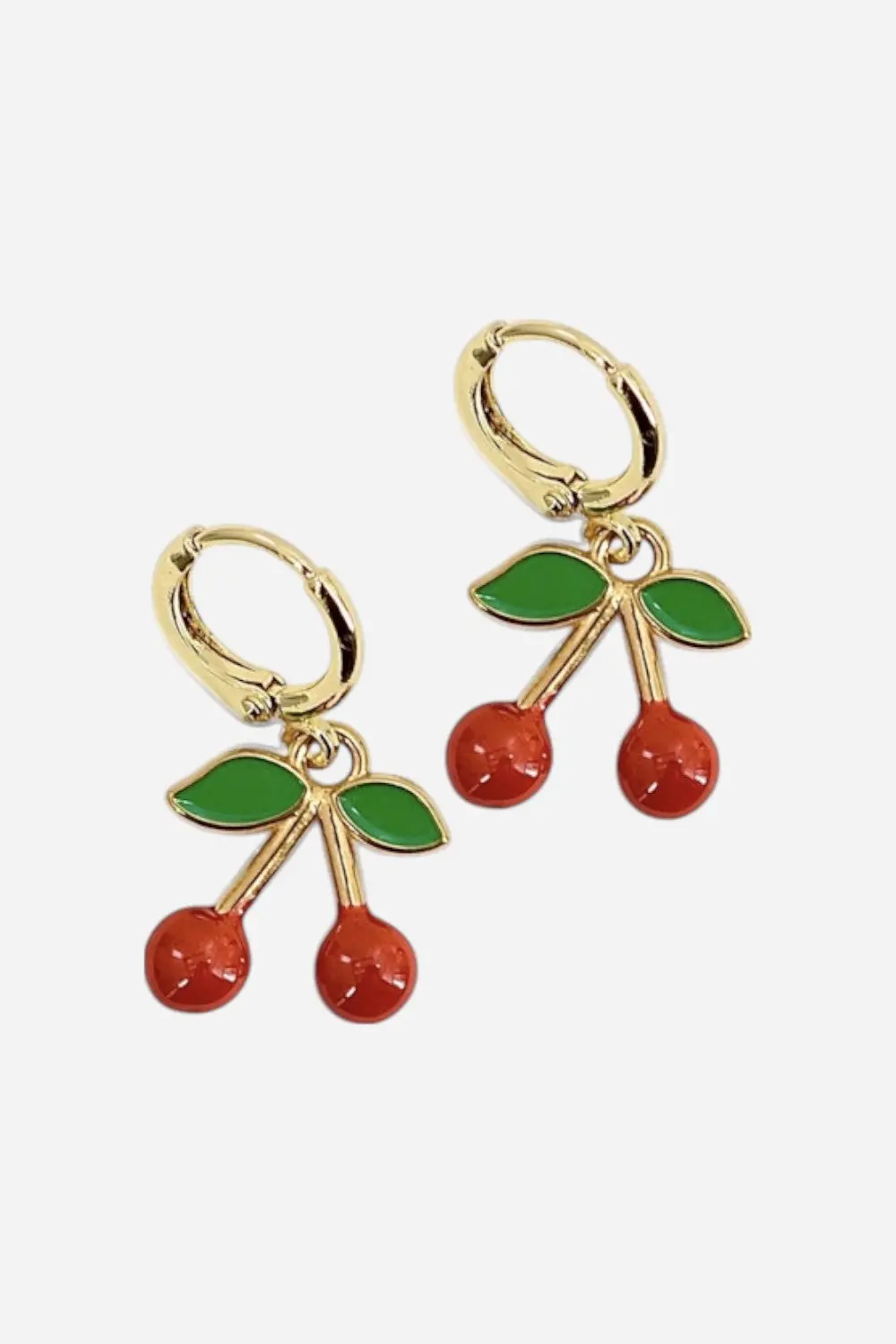 Farrah B Main Squeeze Huggie Earrings - Cherry 1