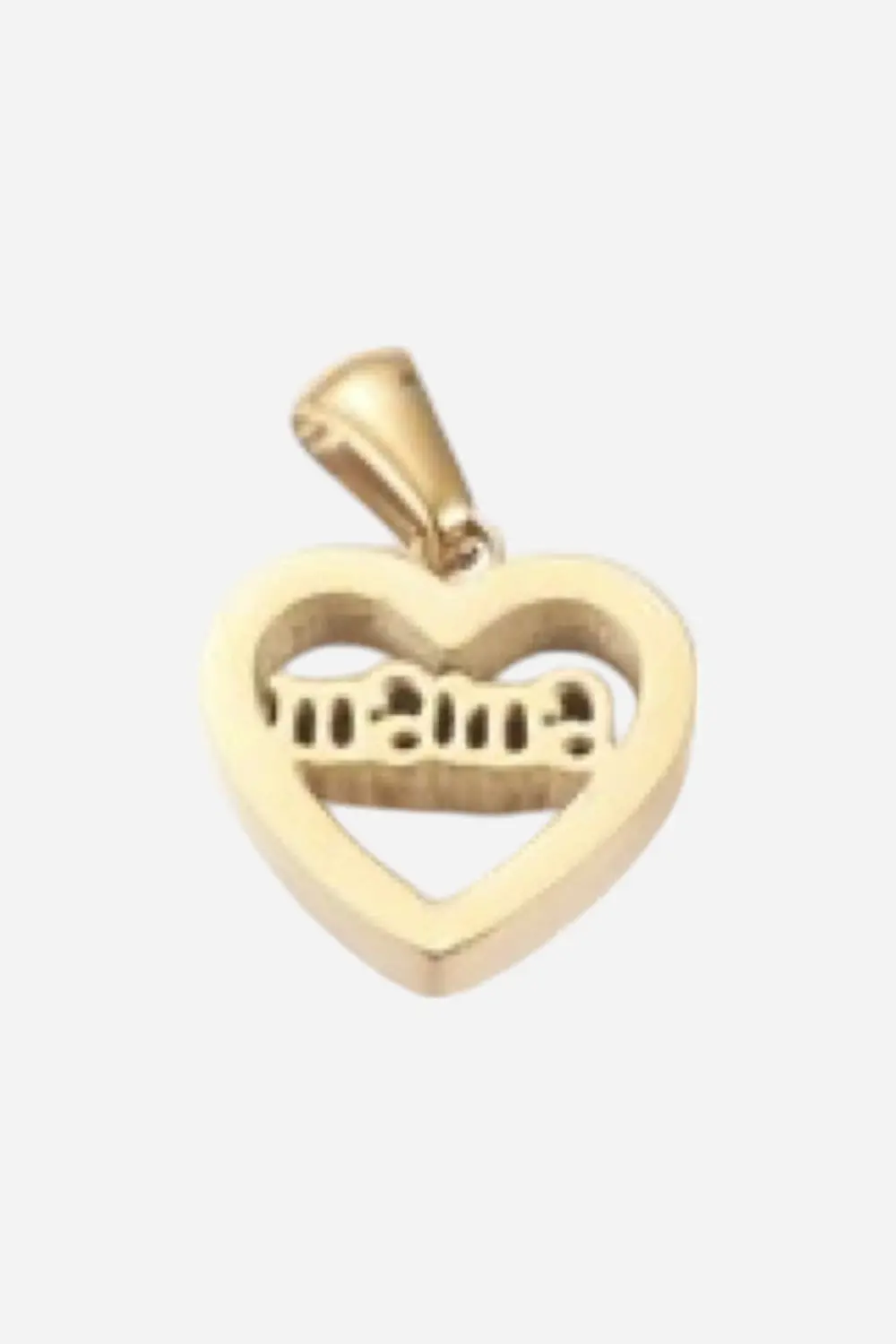 Farrah B Mama Heart Charm In Gold 1