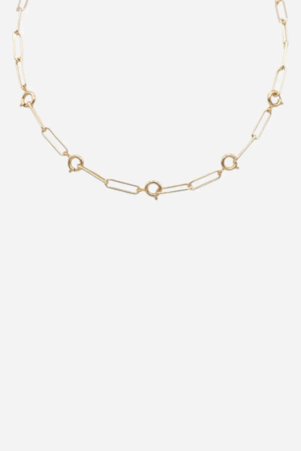 Farrah B Off The Hook Clasp Necklace - Gold 1