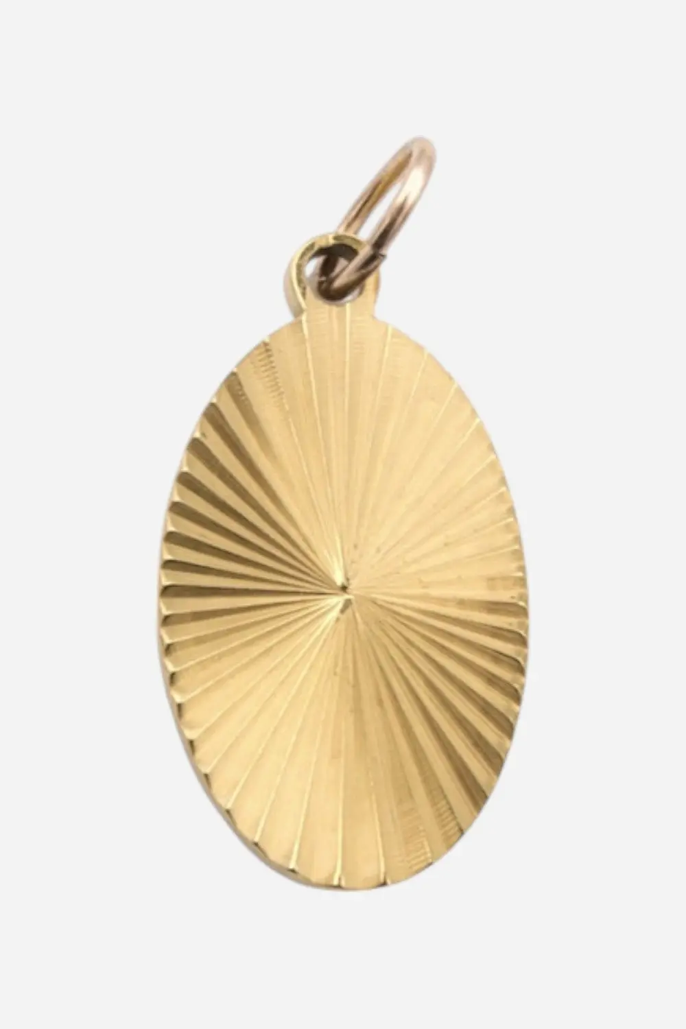 Farrah B Oval Texture Charm 1