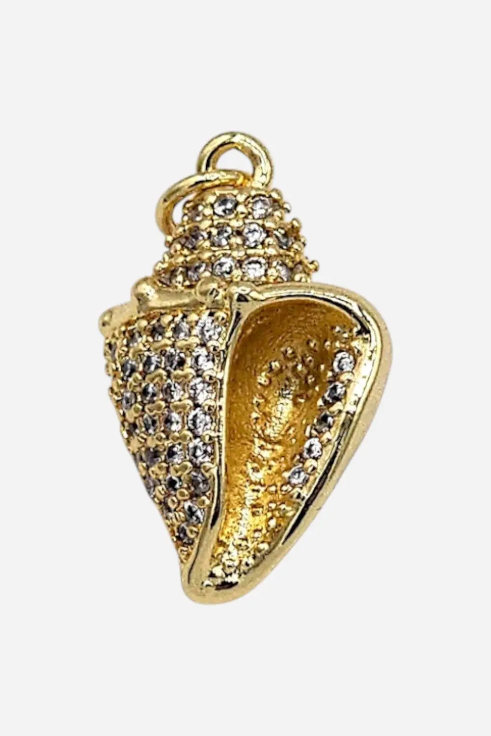Farrah B Pave Conch Shell Charm 1