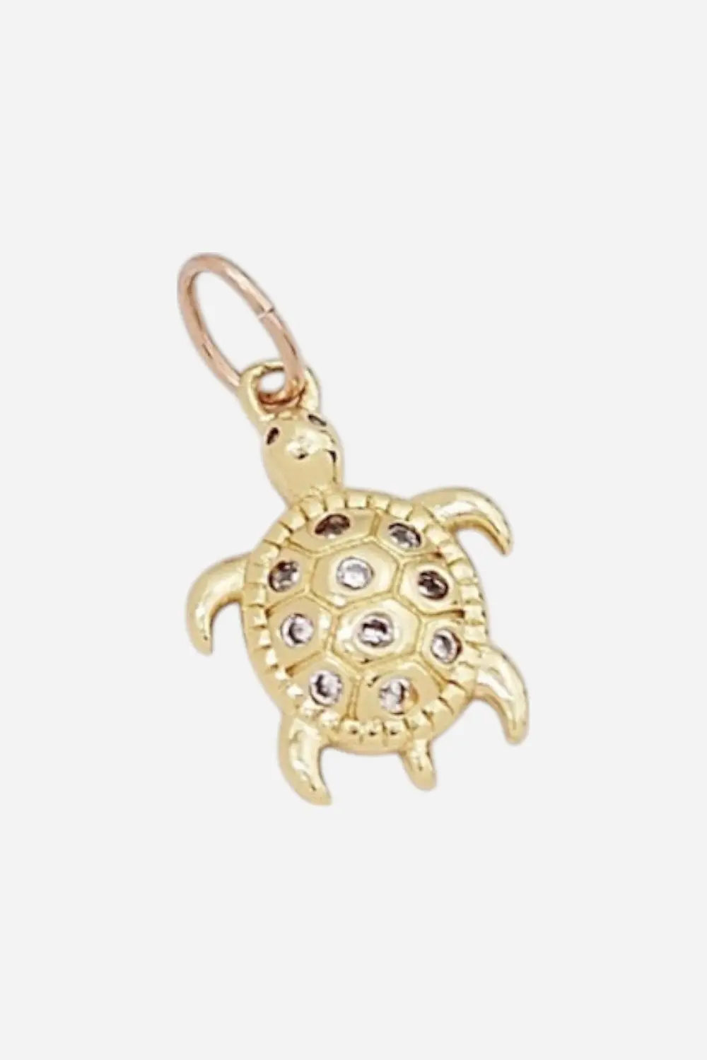 Farrah B Pave Turtle Charm 1