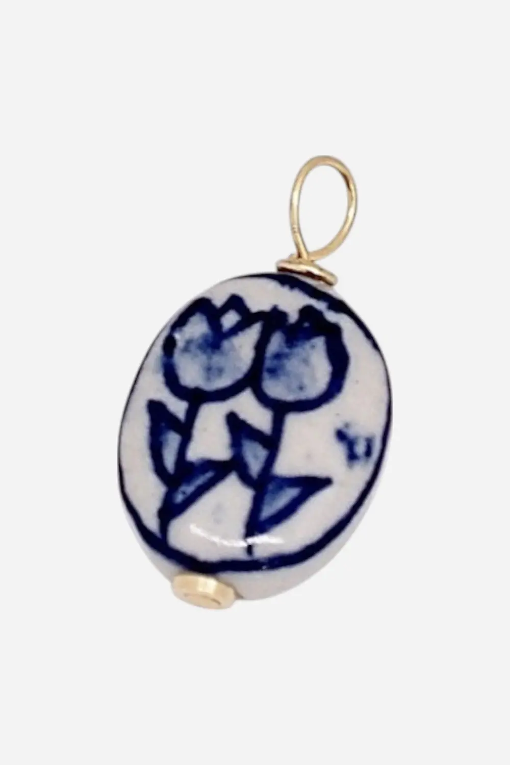 Farrah B Porcelain Bead Tulip Charm 1