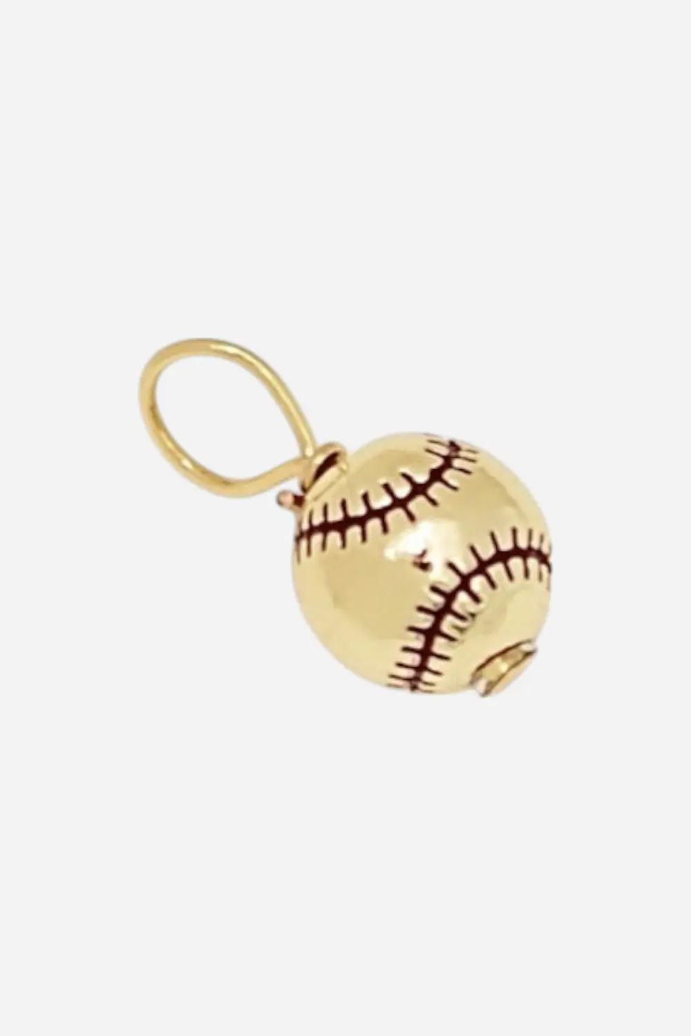 Farrah B Sport Charm - Gold Baseball 1