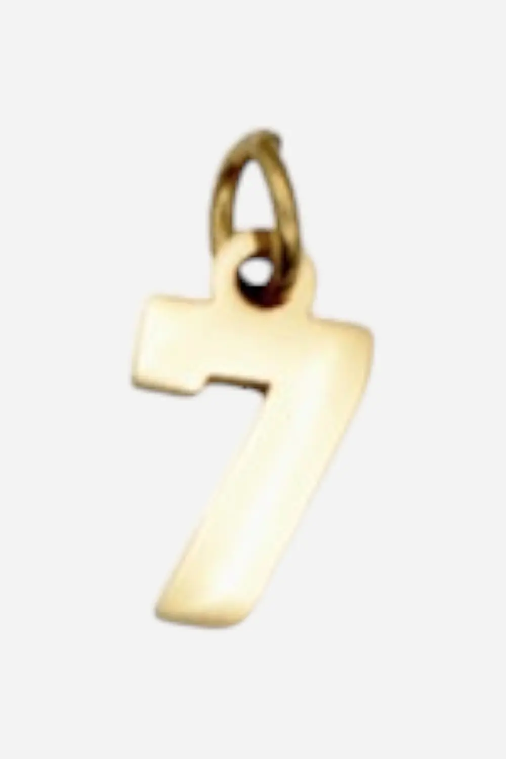 Farrah B Sports Number Charm In Gold 7 1