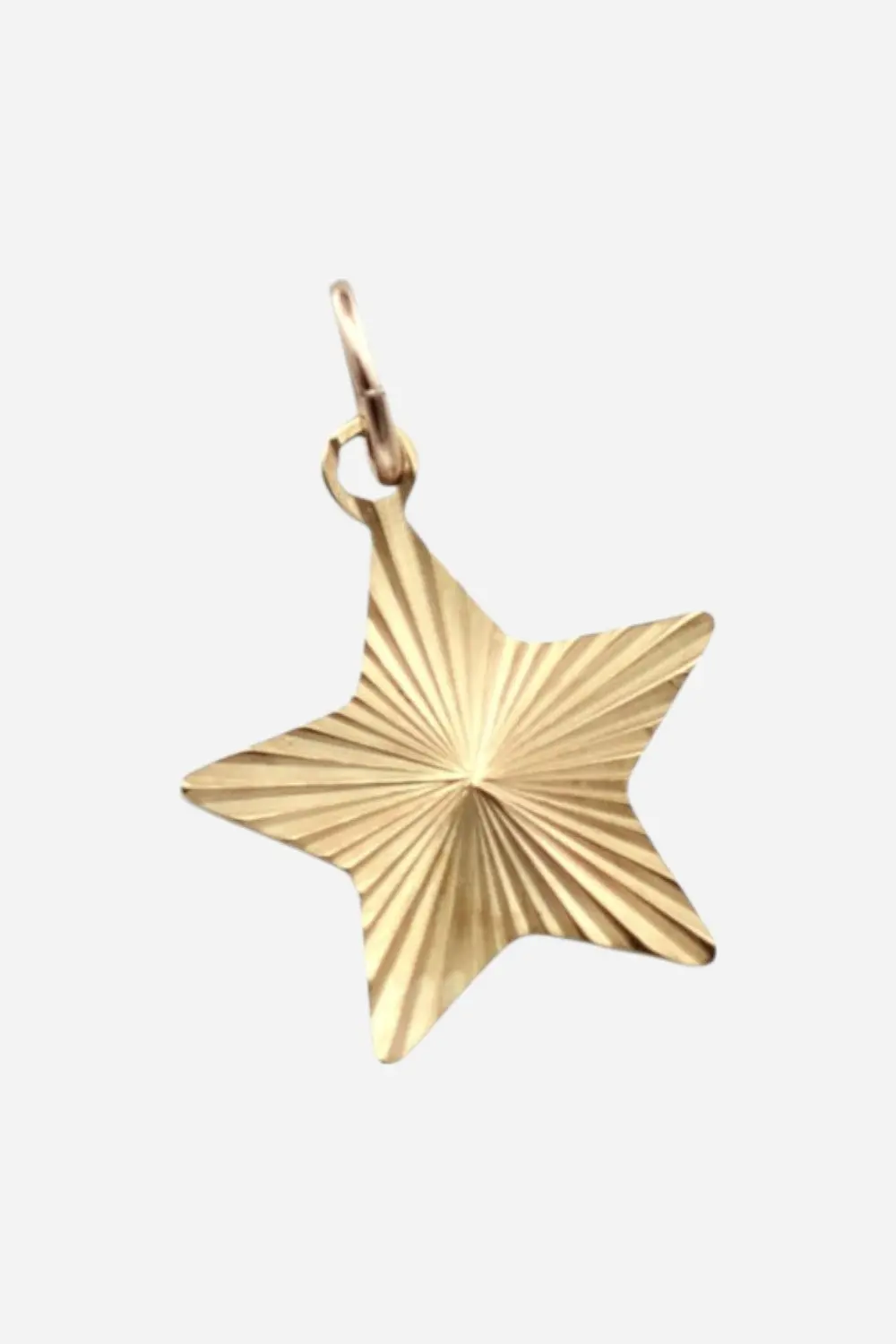 Farrah B Textured Star Charm 1