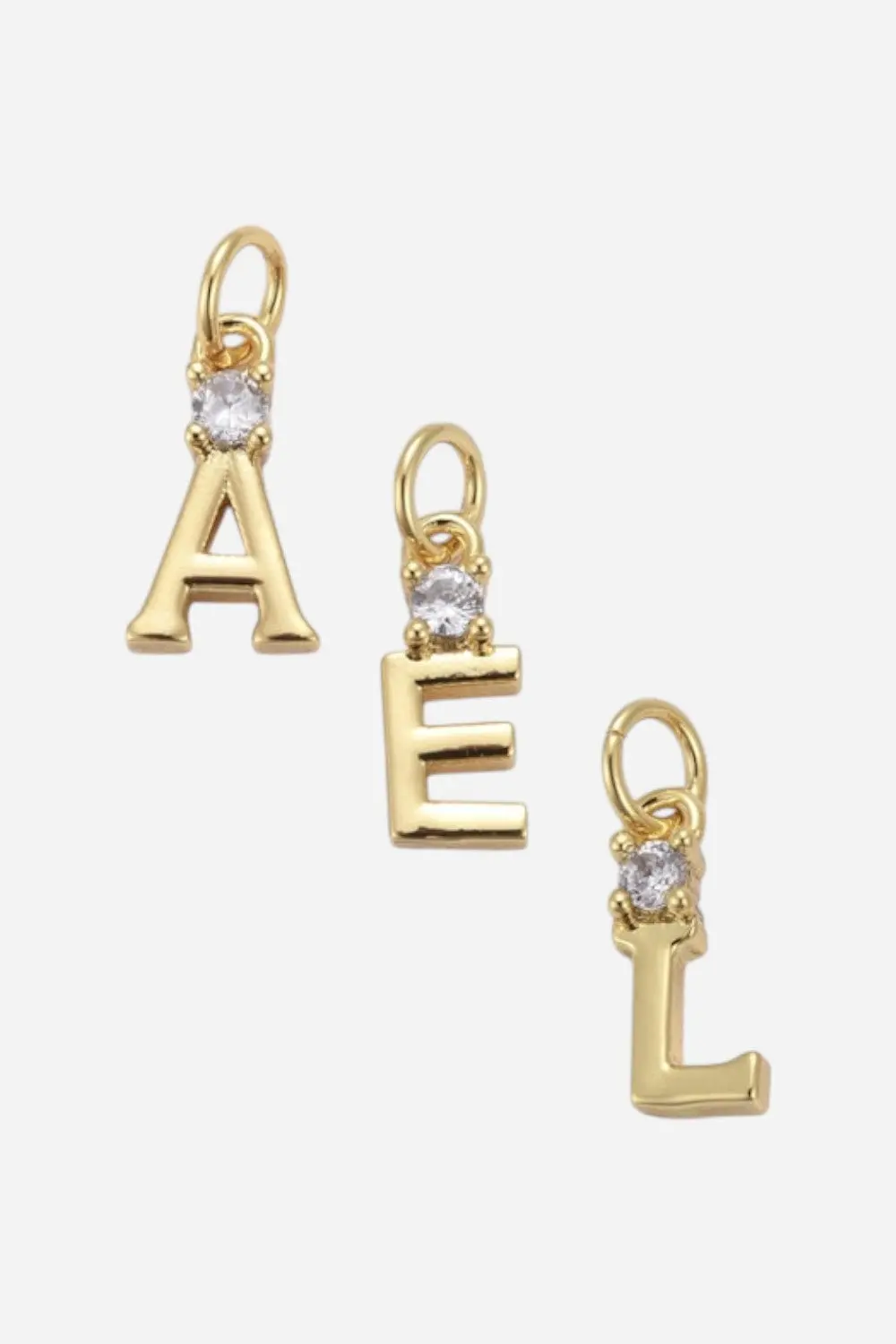 Farrah B Top Gem Letter Charm 1