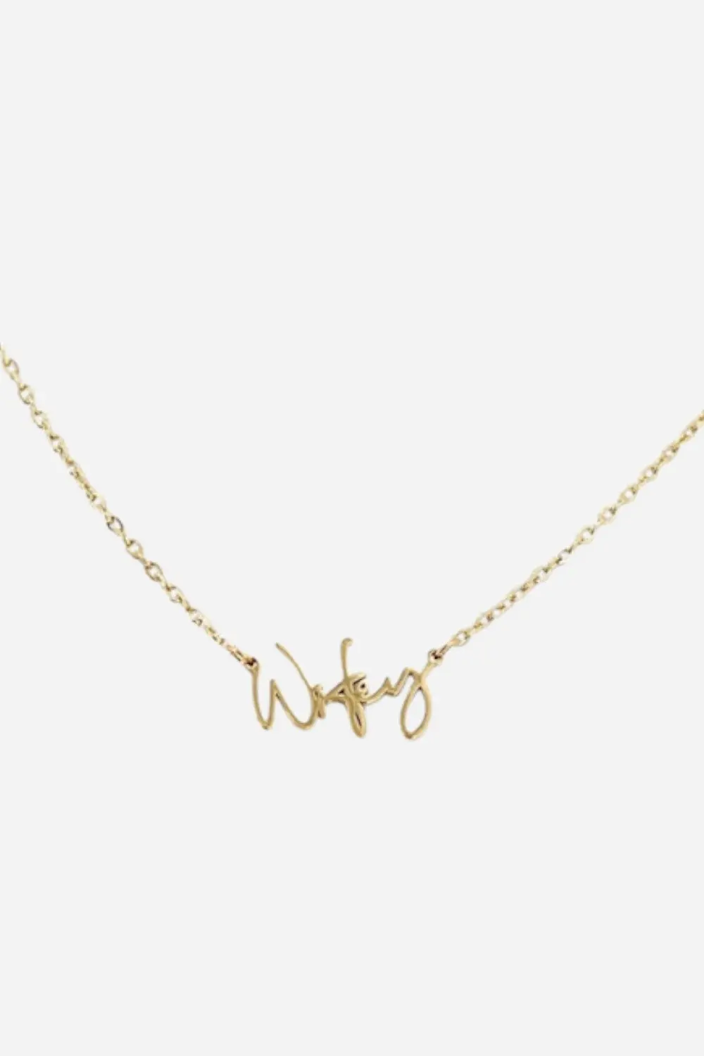Farrah B Word Of Mouth Necklace - Wifey 1