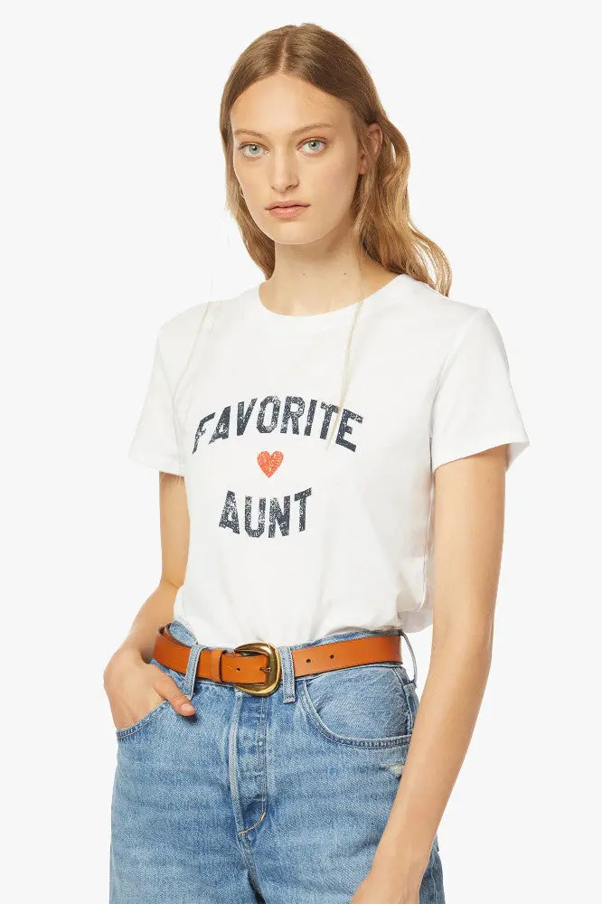 Favorite Aunt Loose Tee In White 1