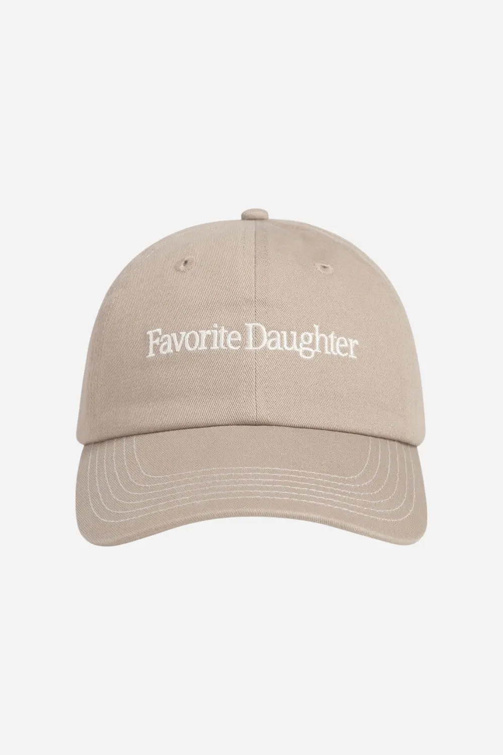 Favorite Daughter Classic Logo Baseball Hat In Taupe 1