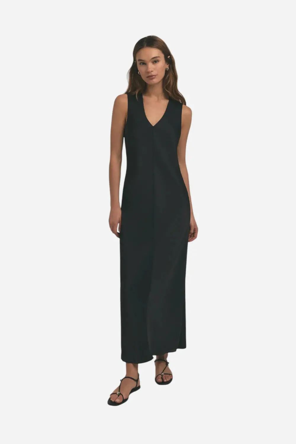 Favorite Daughter The Favorite Column Dress In Black 1