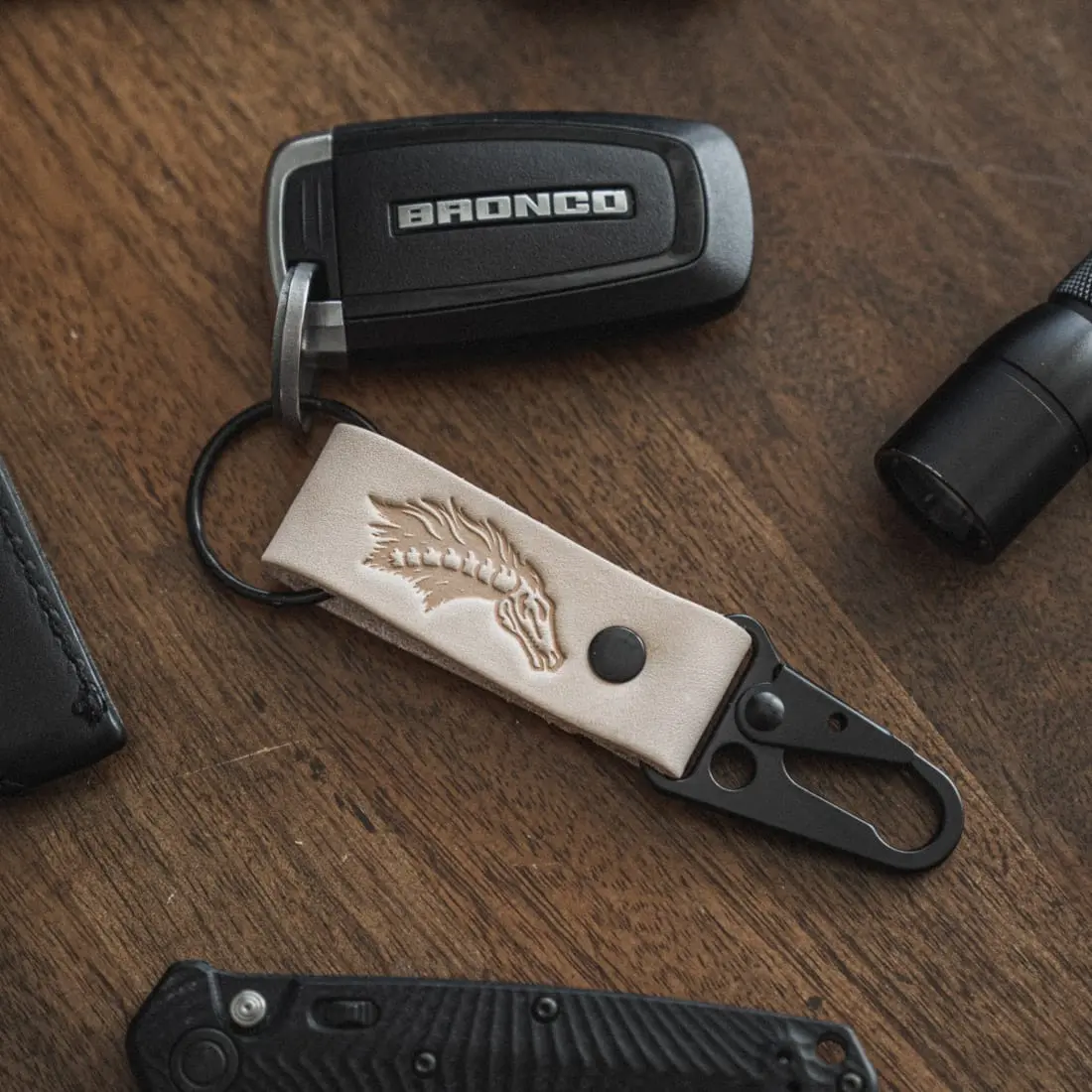 Fero Exohorse Leather Clash Keychain 3