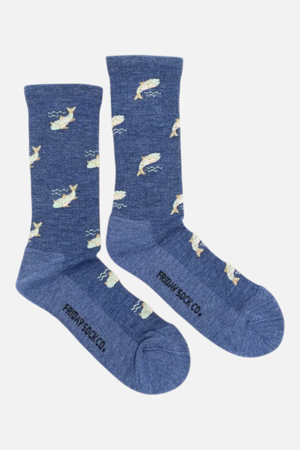 Friday Sock Co. Men's Fish Merino Wool Socks 1