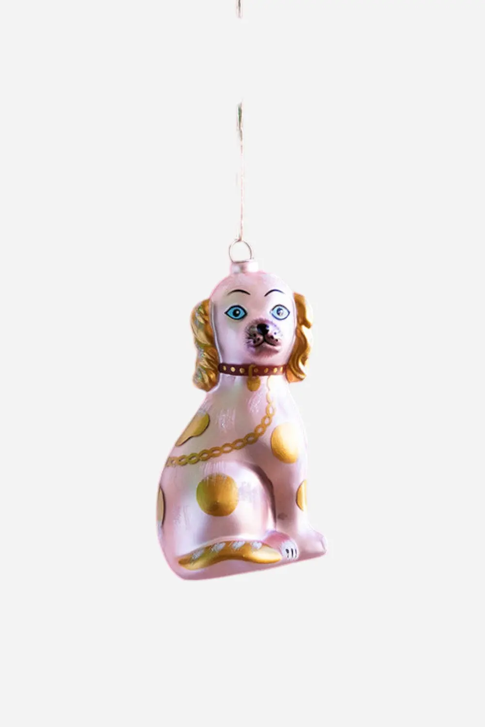 Floral Dog Ornament In Pink 1