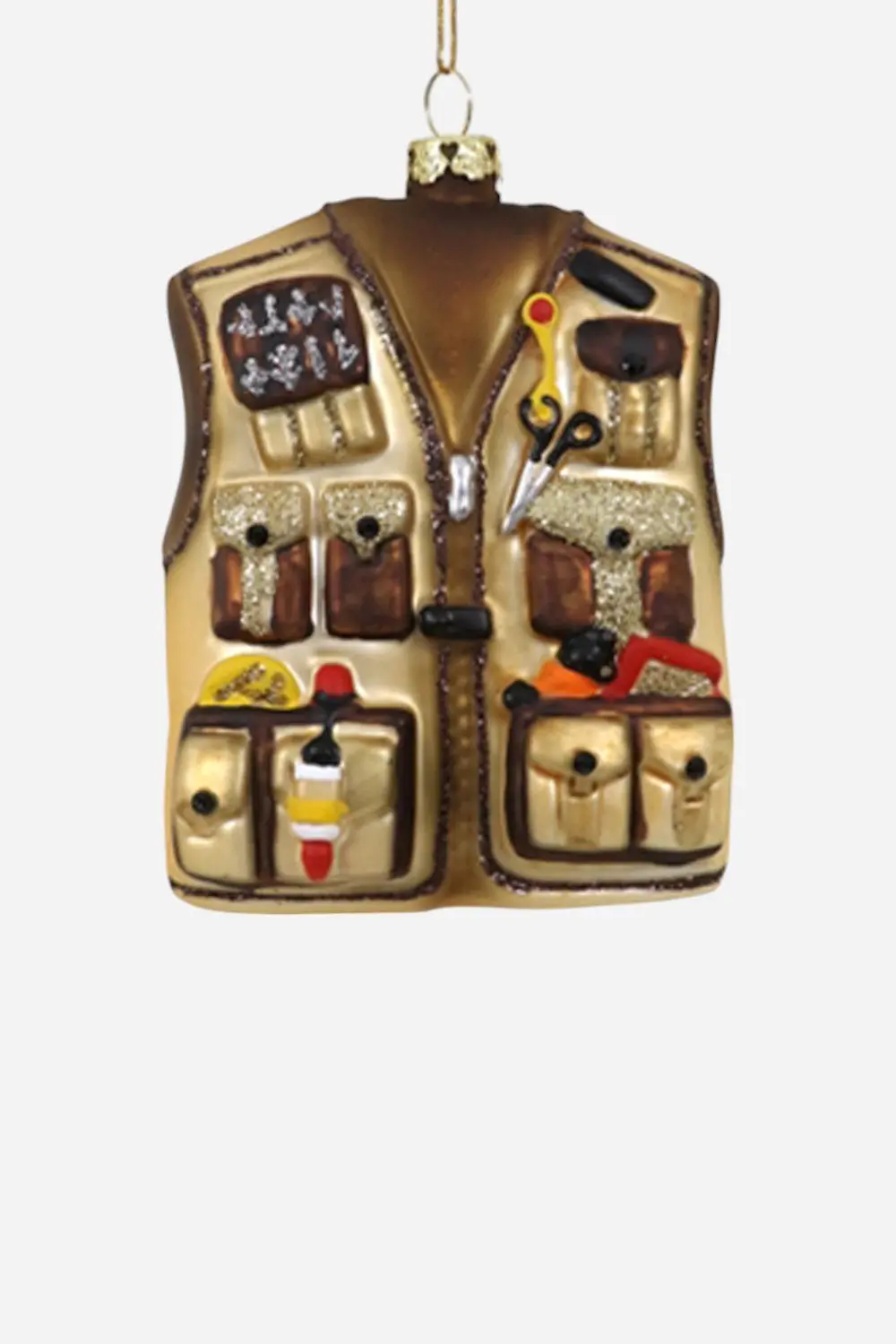 Fly Fishermans Vest Ornament 1