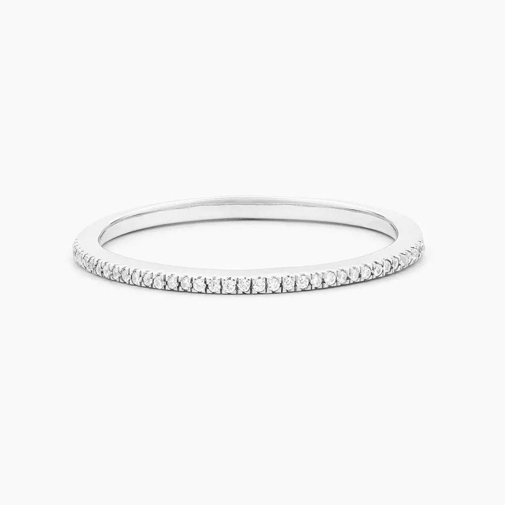 Ella Stein For All Eternity Stackable Ring In Sterling Silver - Size 5 2