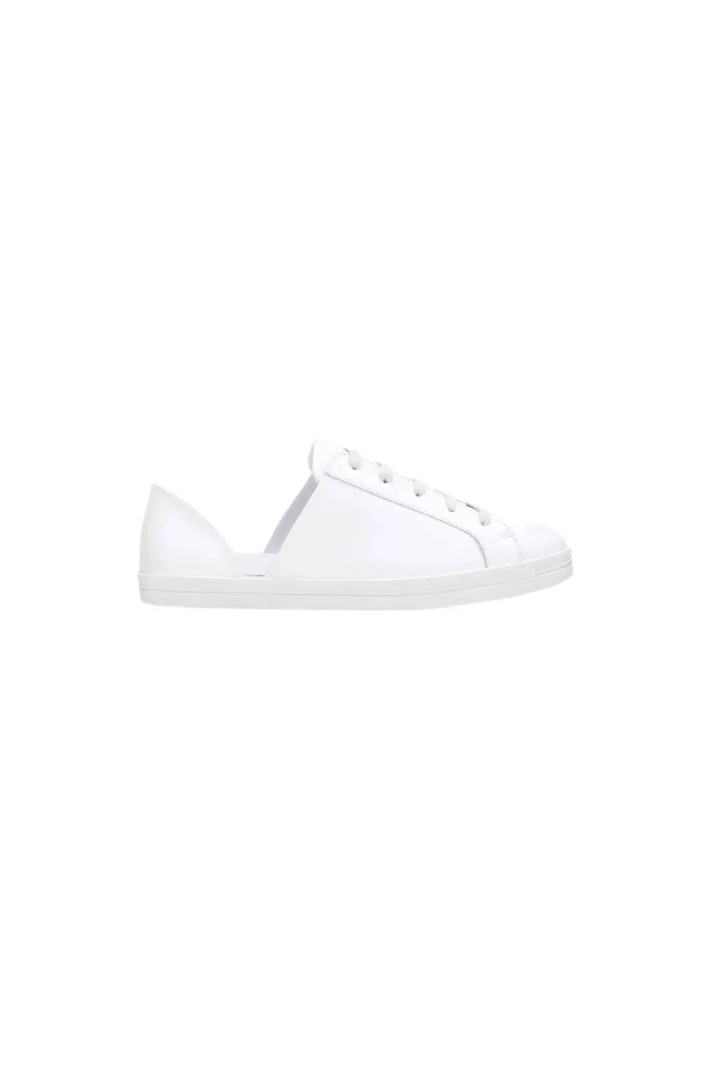 Freda Salvador Eda D'orsay Low-Top Sneaker In White Calf 1