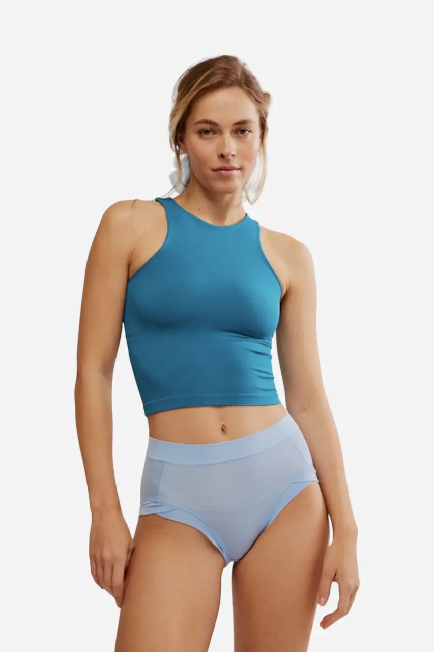 Free People Clean Lines Cami Deep Lagoon 1