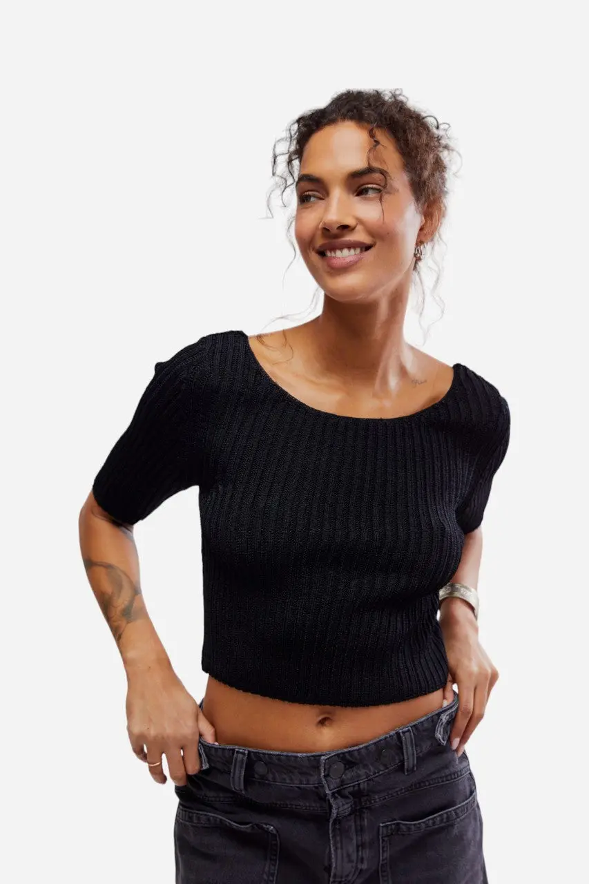 Free People San Lucas Pullover In Black 1