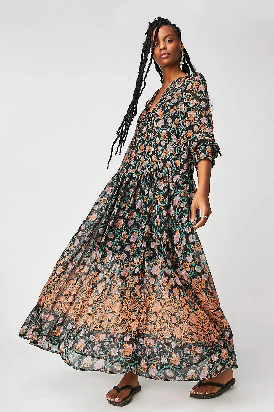 Free People See It Through Dress In Black Combo 1