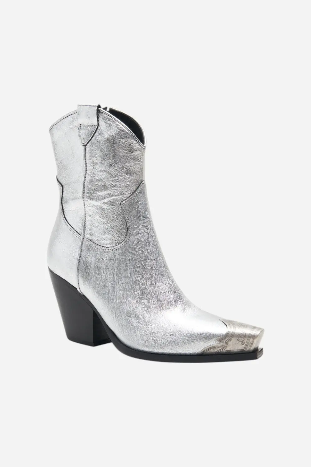 Free People Shoes Brayden Western Boot In Pewter 1