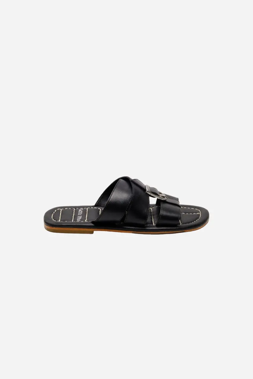 Free People Shoes Sloan Buckle Sandals In Black 1