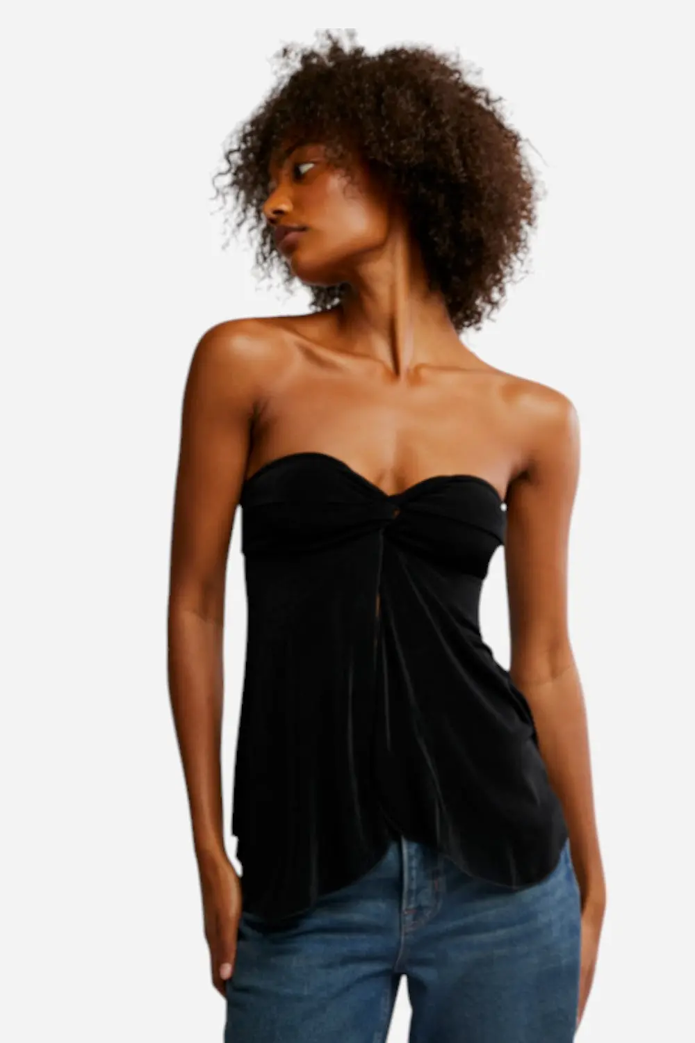 Free People Call Me Later Tunic In Black 1