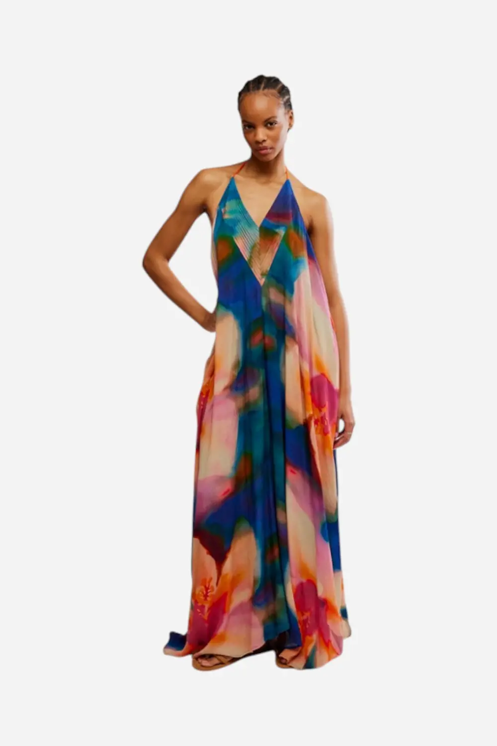 Free People Catalina Maxi Dress In Sunset Combo 1