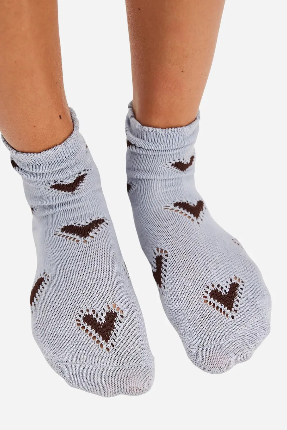 Free People Cupids Bow Socks In Blue 1