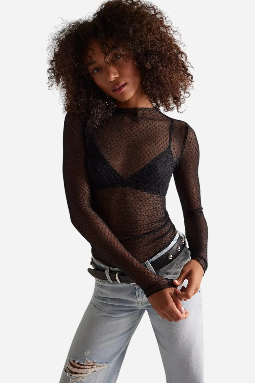 Free People Minding My Business Top In Black 1