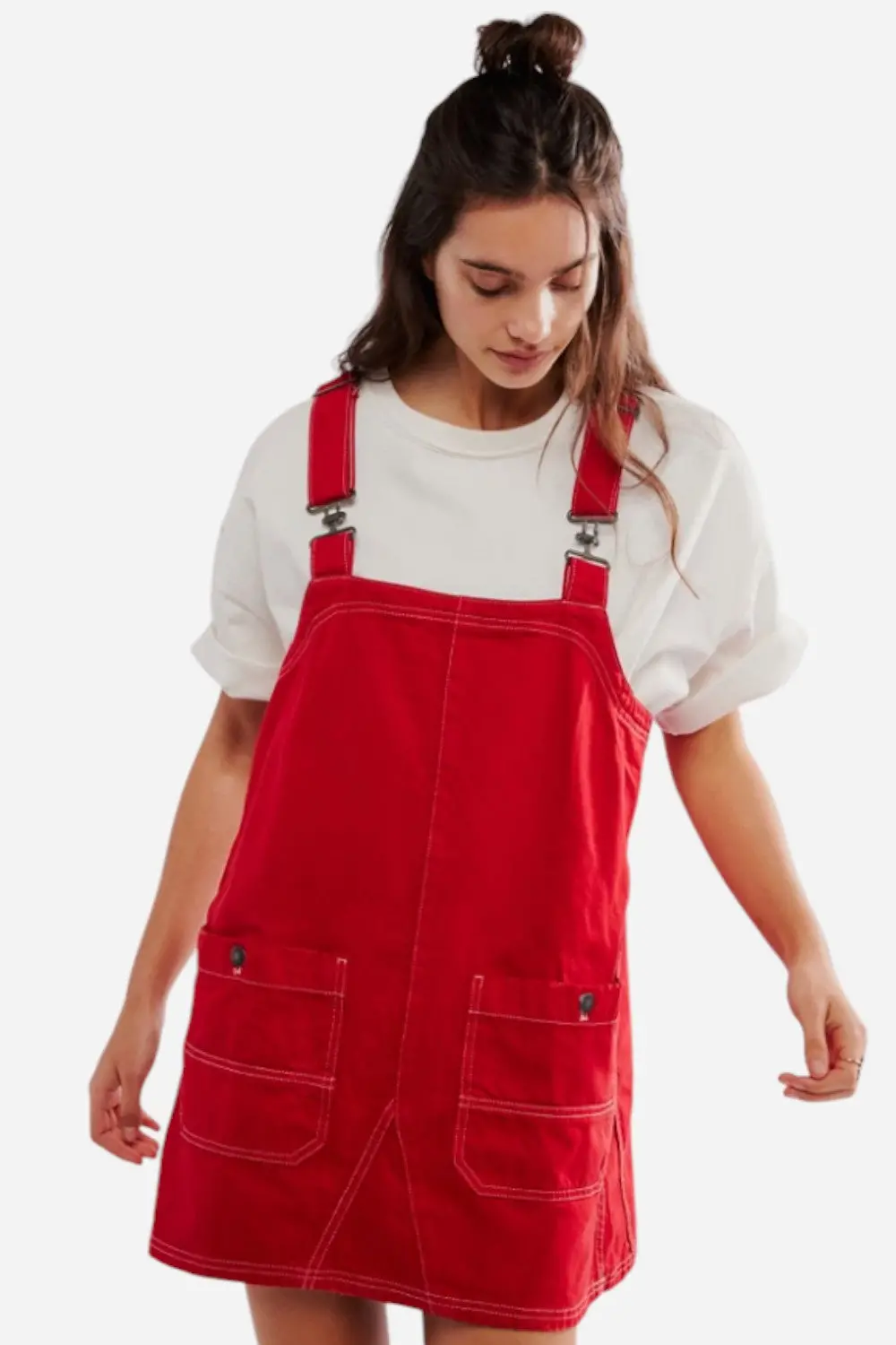 Free People Overall Smock Mini In Heart Eyes 1