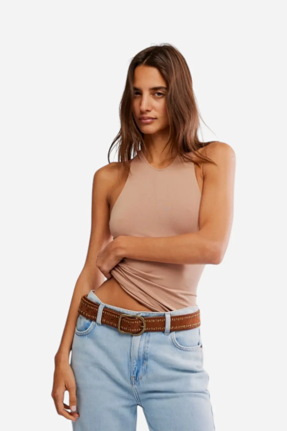 Free People So Sleek Cami In Tawny Birch 1