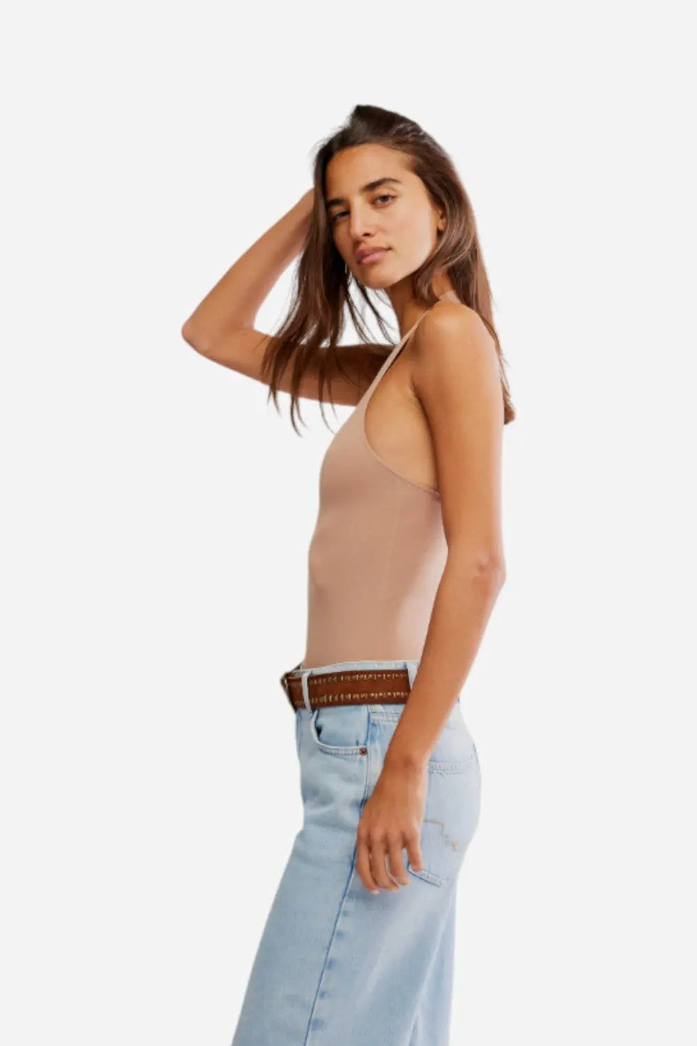 Free People So Sleek Cami In Tawny Birch 2