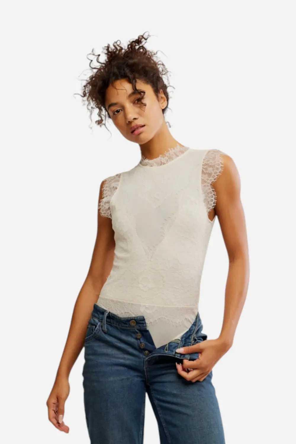 Free People Sweet Nothings Bodysuit In Tea 1